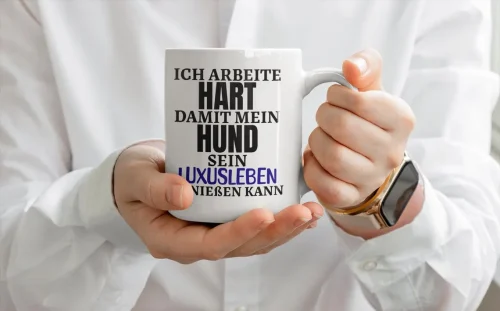 Motivtassen mit frechem Spruch