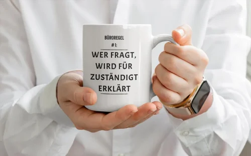 Motivtassen mit frechem Spruch